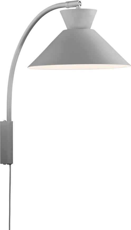 Nordlux - Aplique DIAL 1xE27/40W/230V gris