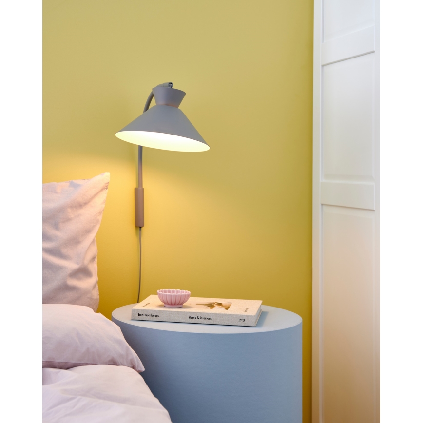 Nordlux - Aplique DIAL 1xE27/40W/230V gris