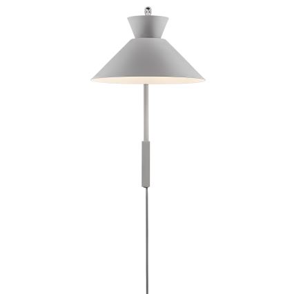 Nordlux - Aplique DIAL 1xE27/40W/230V gris