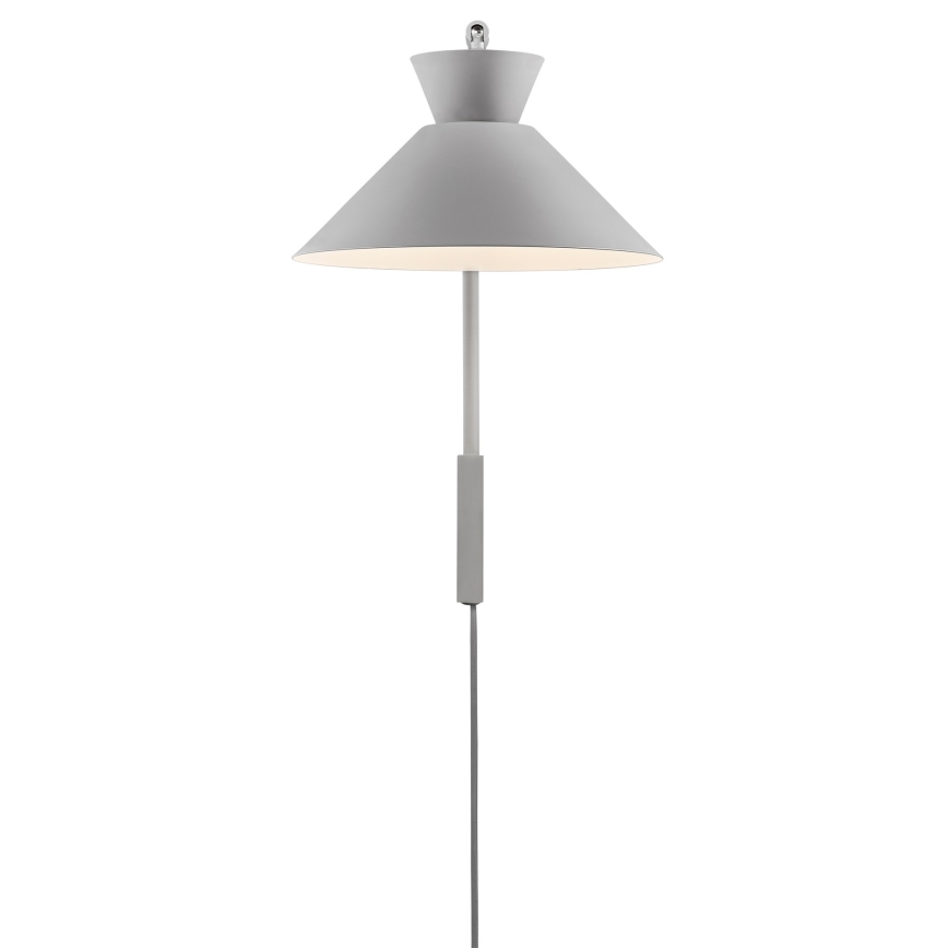 Nordlux - Aplique DIAL 1xE27/40W/230V gris