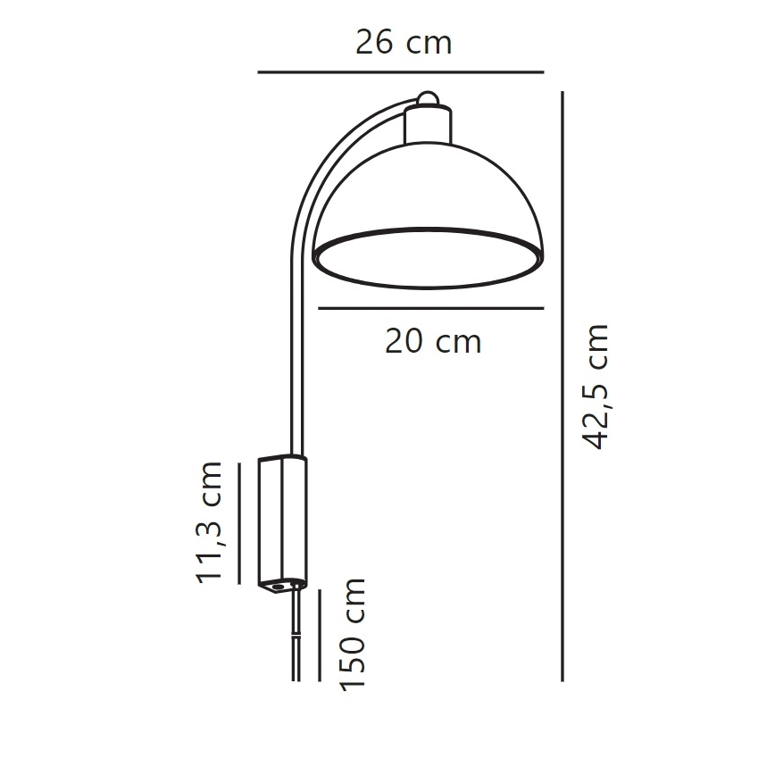 Nordlux - Aplique ELLEN 1xE14/40W/230V blanco