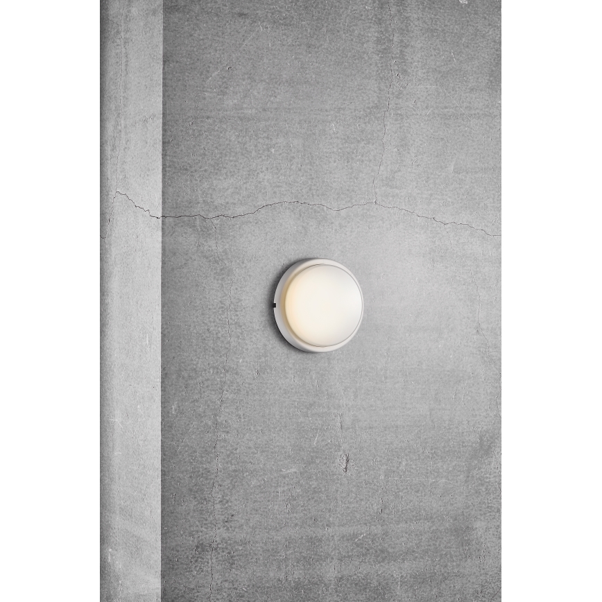 Nordlux - Aplique LED para exterior CUBA LED/6,5W/230V IP54 diá. 17,5 cm blanco