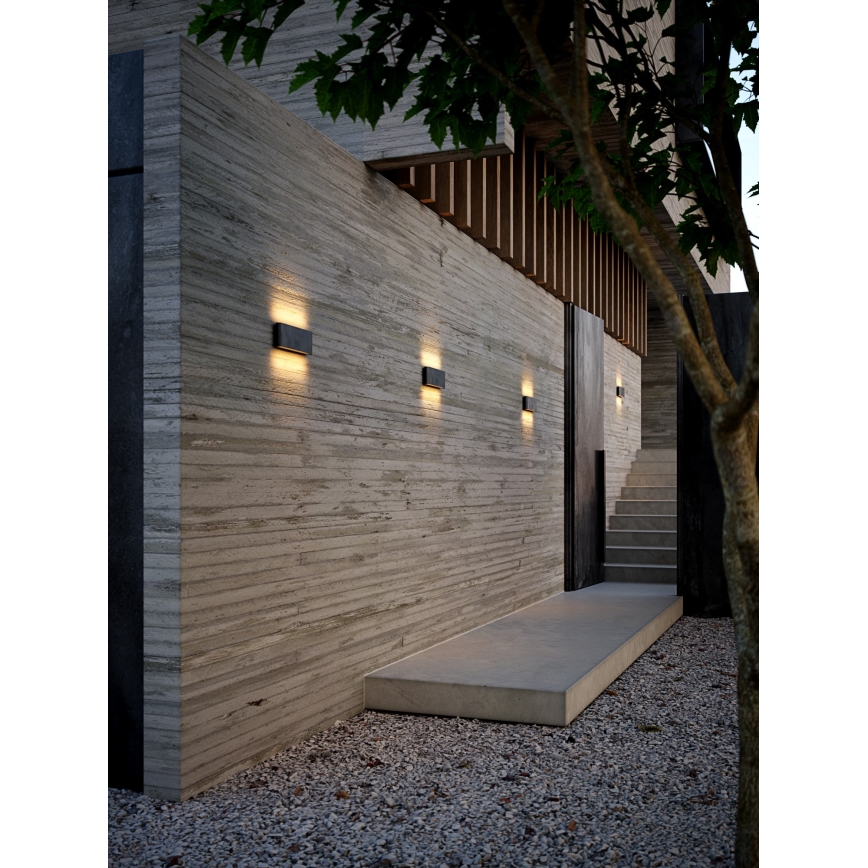 Nordlux - Aplique LED para exterior KINVER LED/10W/230V IP54 negro