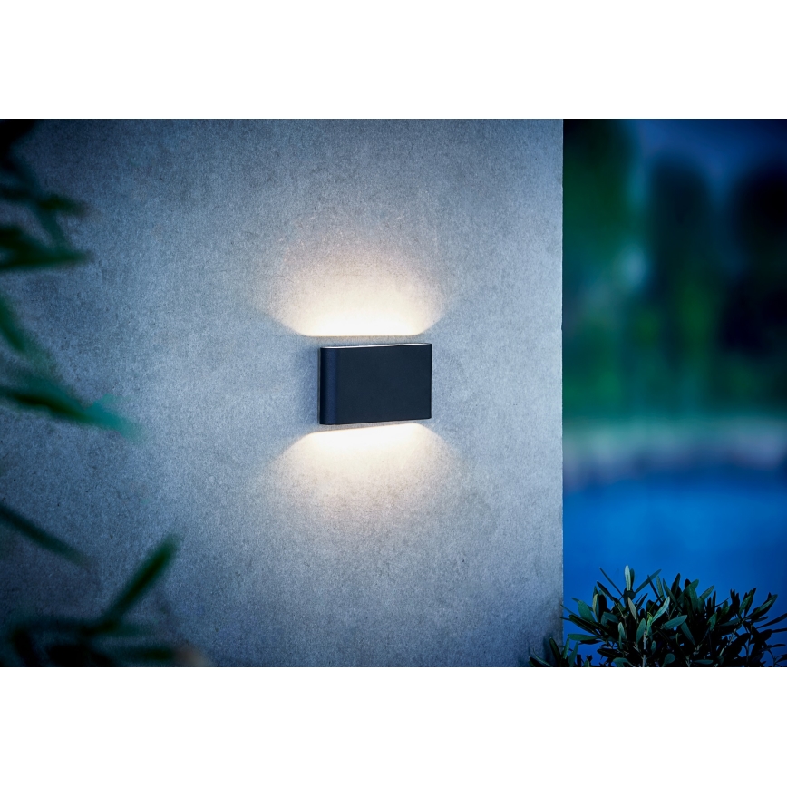 Nordlux - Aplique LED para exterior KINVER LED/8,5W/230V IP54 negro