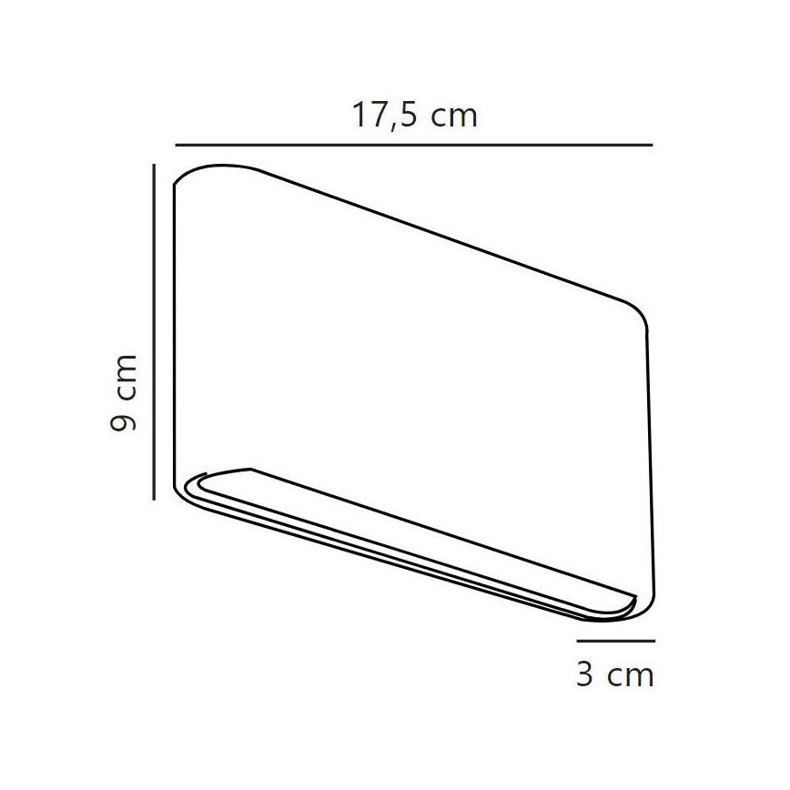 Nordlux - Aplique LED para exterior KINVER LED/8,5W/230V IP54 negro