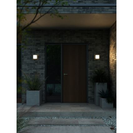 Nordlux - Aplique LED para exterior OLIVER LED/9W/230V IP54 17,5x17,5 cm