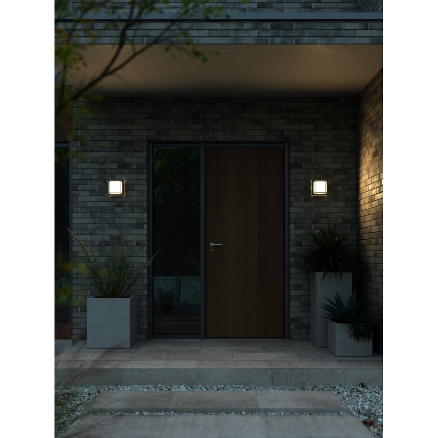Nordlux - Aplique LED para exterior OLIVER LED/9W/230V IP54 17,5x17,5 cm