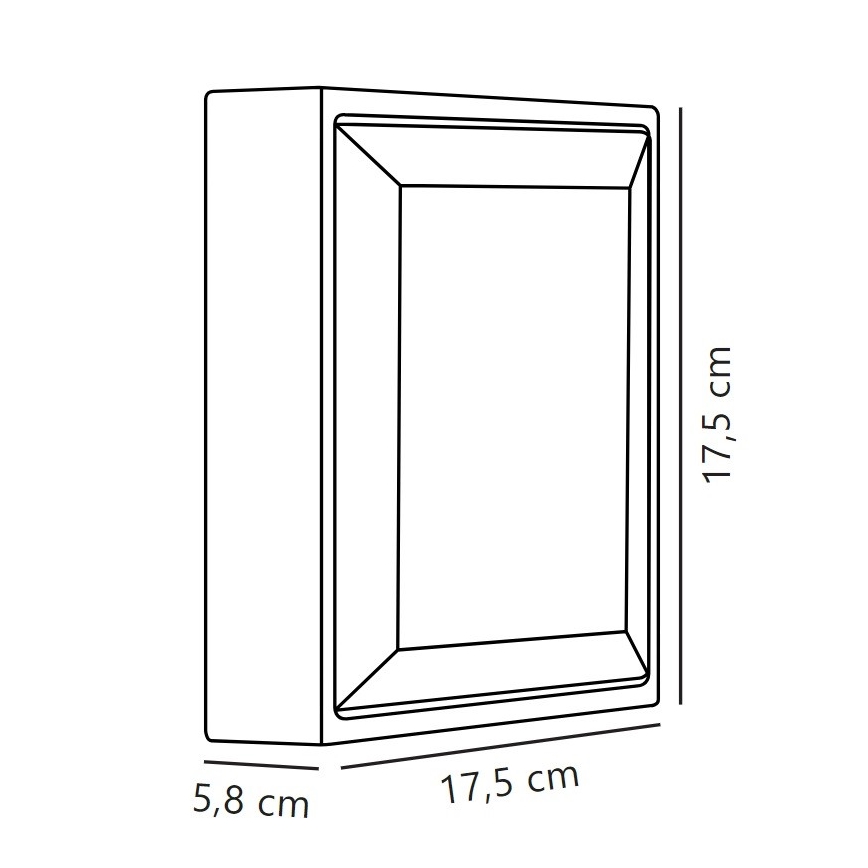 Nordlux - Aplique LED para exterior OLIVER LED/9W/230V IP54 17,5x17,5 cm