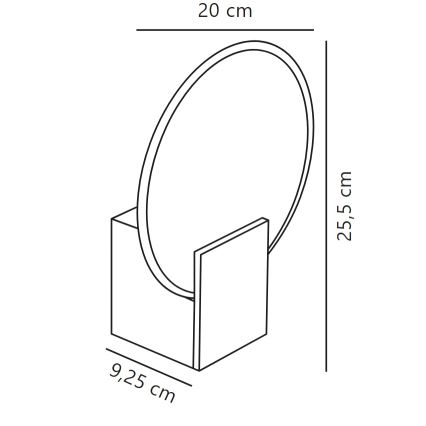 Nordlux - Aplique LED regulable para baño HESTER LED/9,5W/230V IP44 blanco