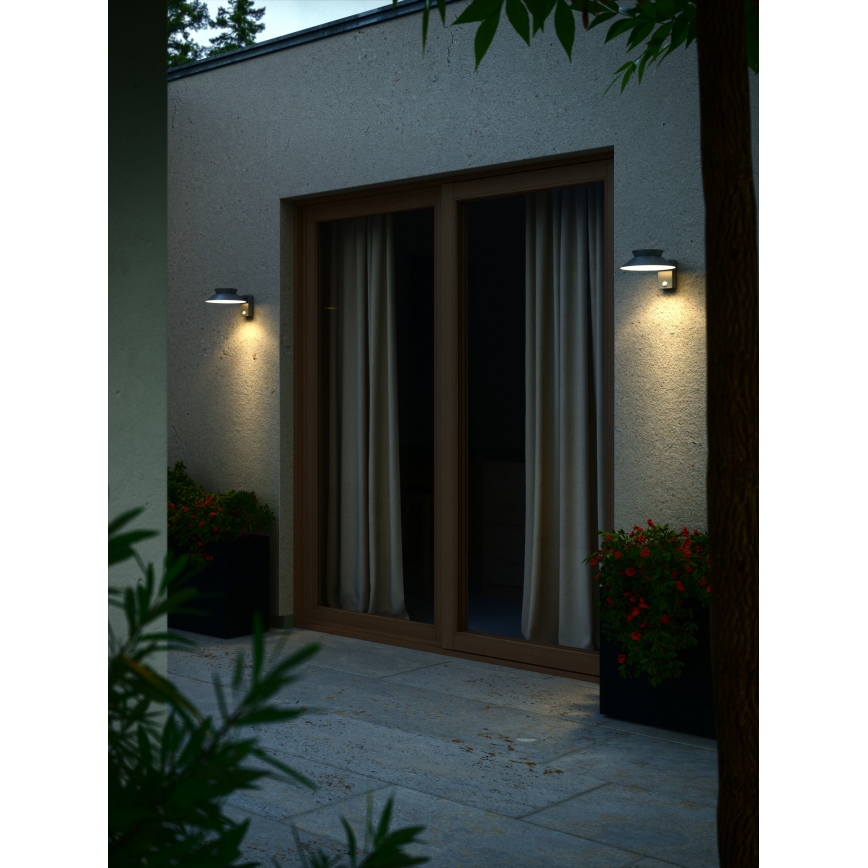 Nordlux - Aplique LED solar con sensor JUSTINA LED/5W/3,7V IP44