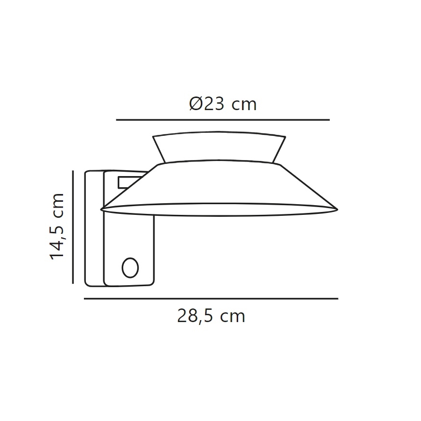 Nordlux - Aplique LED solar con sensor JUSTINA LED/5W/3,7V IP44
