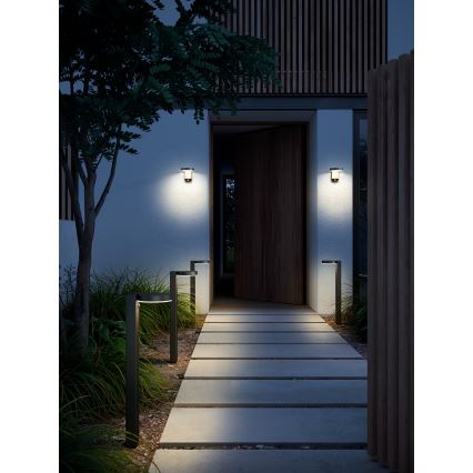 Nordlux - Aplique LED solar con sensor RICA LED/5W/3,7V IP44 redondeado