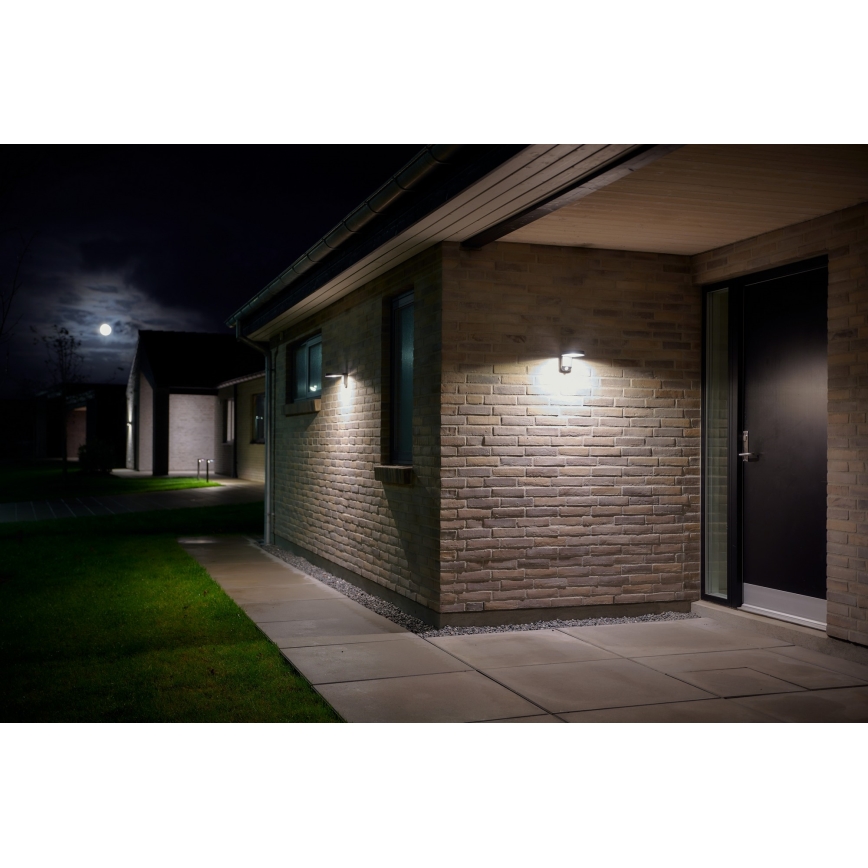 Nordlux - Aplique LED solar con sensor RICA LED/5W/3,7V IP44 redondeado