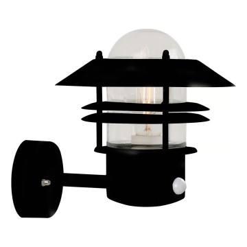 Nordlux - Aplique para exterior con sensor BLOKHUS 1xE27/60W/230V IP54
