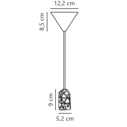 Nordlux - Cable de alimentación HANG 1xE27/40W/230V blanco