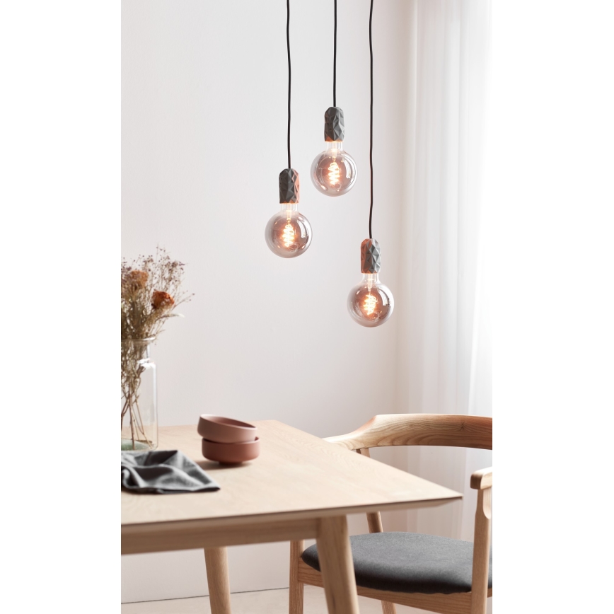 Nordlux - Cable de alimentación HANG 1xE27/40W/230V gris/negro