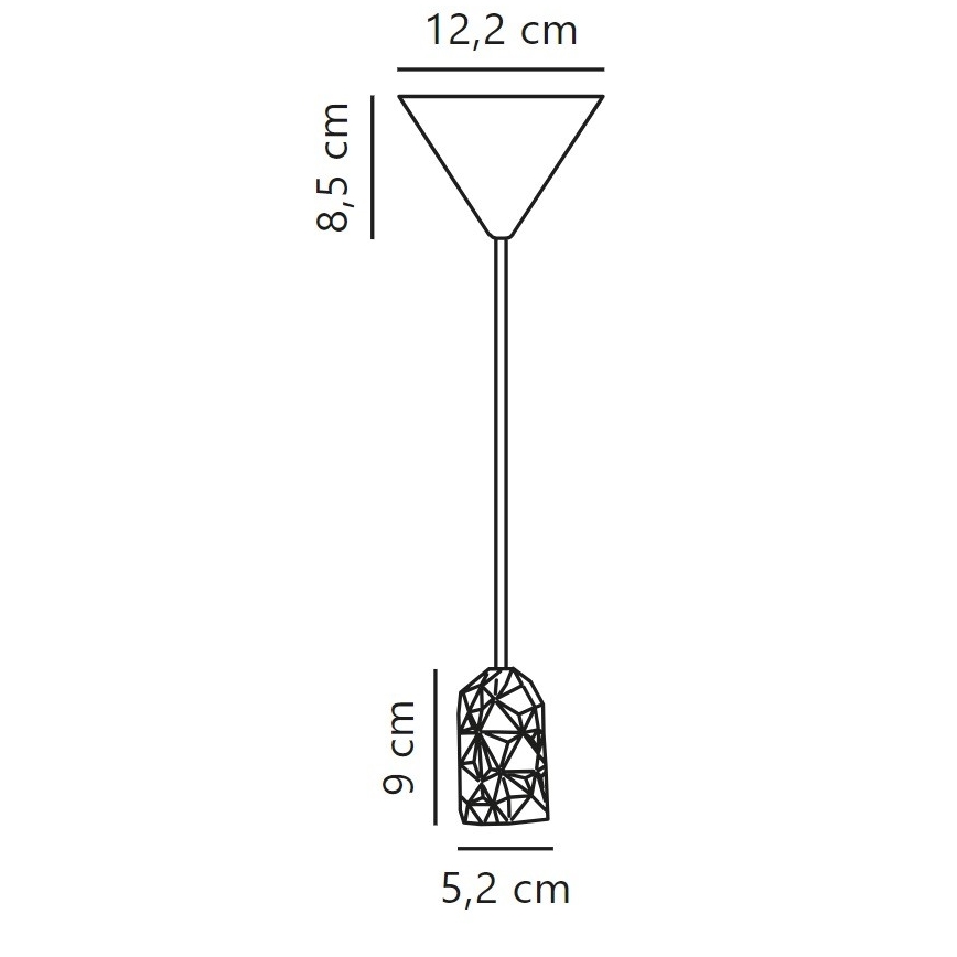 Nordlux - Cable de alimentación HANG 1xE27/40W/230V gris/negro