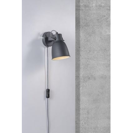 Nordlux - Foco de pared ADRIAN 1xE27/25W/230V antracita