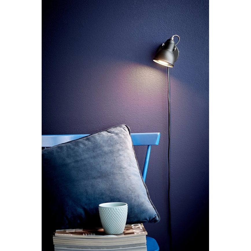Nordlux - Foco de pared ASLAK 1xGU10/35W/230V negro