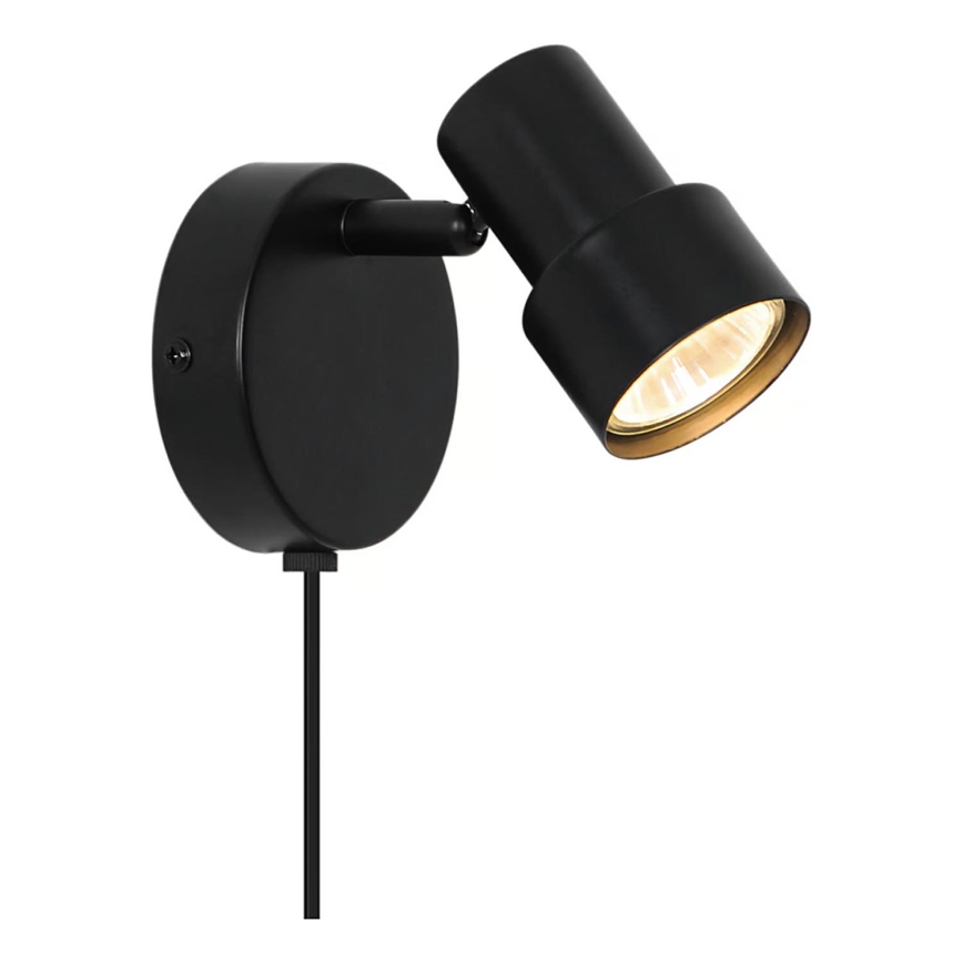 Nordlux - Foco de pared BOSTON 1xGU10/5W/230V negro