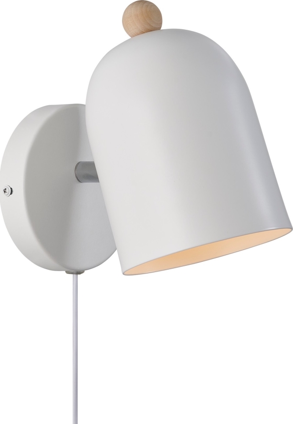 Nordlux - Foco de pared GASTON 1xE27/15W/230V blanco