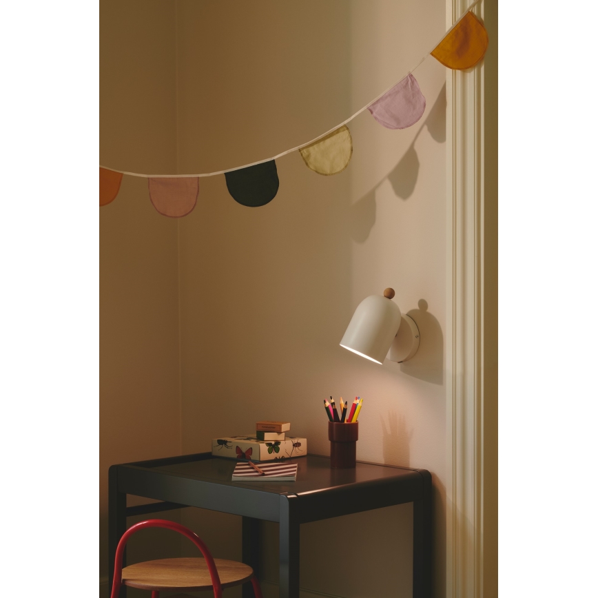 Nordlux - Foco de pared GASTON 1xE27/15W/230V blanco