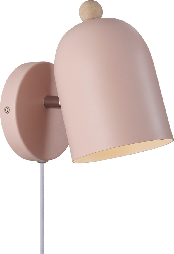Nordlux - Foco de pared GASTON 1xE27/15W/230V rosa