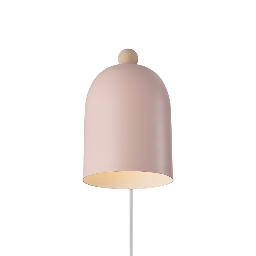 Nordlux - Foco de pared GASTON 1xE27/15W/230V rosa