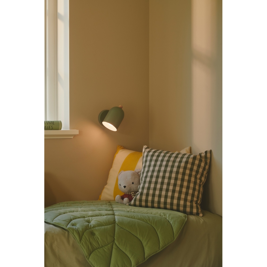 Nordlux - Foco de pared GASTON 1xE27/15W/230V verde
