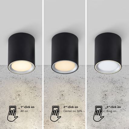 Nordlux - Foco LED de baño LANDON LED/6,5W/230V IP44 negro