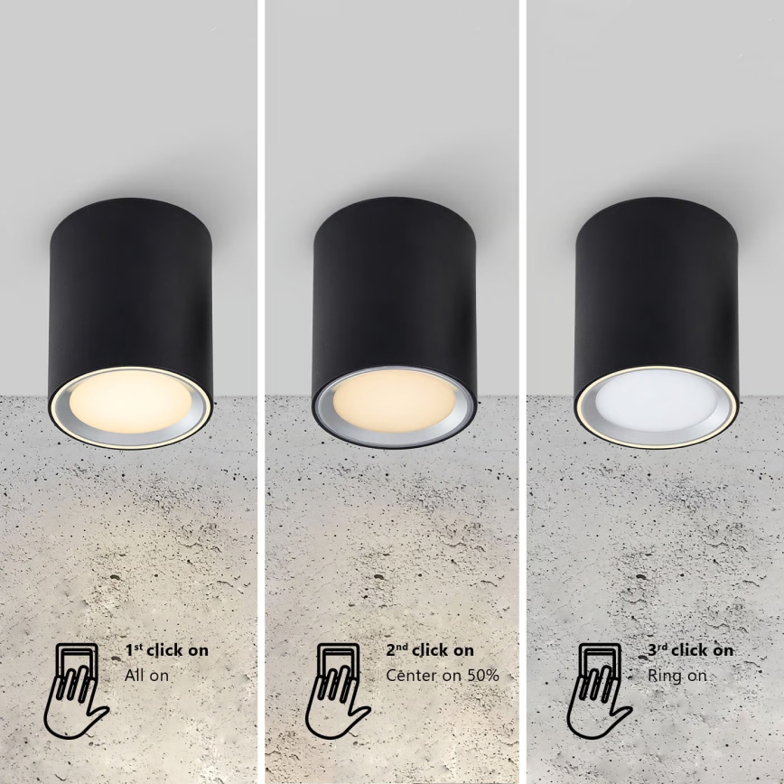 Nordlux - Foco LED de baño LANDON LED/6,5W/230V IP44 negro