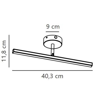 Nordlux - Iluminación LED para espejos de baño IP LED/6,2W/230V IP44 40 cm blanco