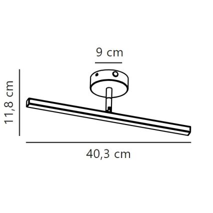 Nordlux - Iluminación LED para espejos de baño IP LED/6,2W/230V IP44 40 cm cromo mate