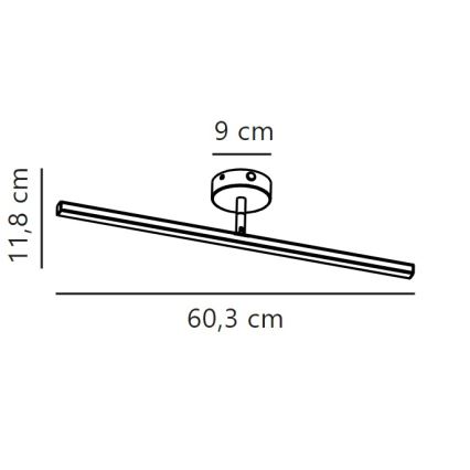 Nordlux - Iluminación LED para espejos de baño IP LED/7,2W/230V IP44 60 cm cromo mate