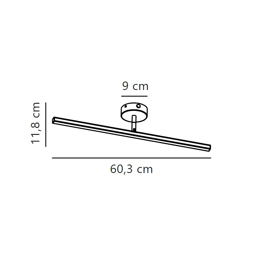 Nordlux - Iluminación LED para espejos de baño IP LED/7,2W/230V IP44 60 cm cromo mate
