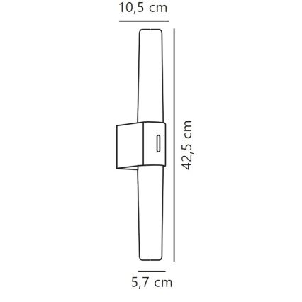 Nordlux - Iluminación LED regulable para espejos de baño HELVA LED/9,5W/230V IP44 3000/4000K CRI 90 cromo mate