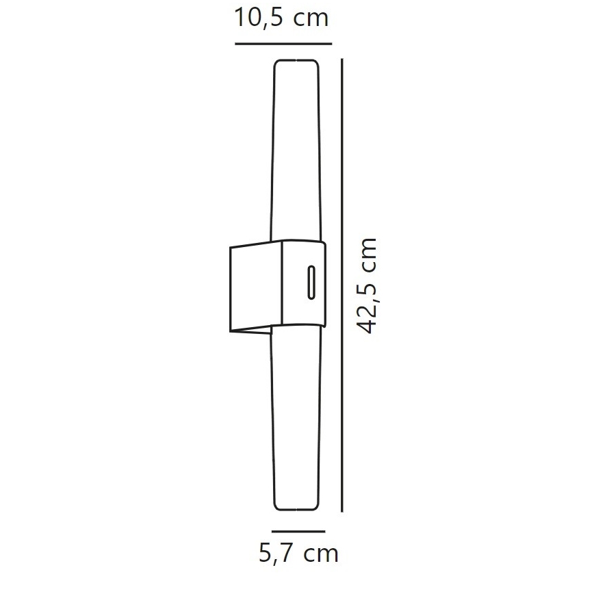 Nordlux - Iluminación LED regulable para espejos de baño HELVA LED/9,5W/230V IP44 3000/4000K CRI 90 cromo mate