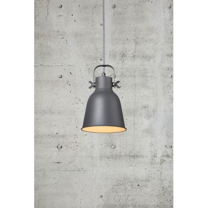 Nordlux - Lámpara colgante ADRIAN 1xE27/25W/230V diá. 16 cm antracita