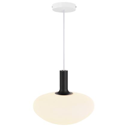 Nordlux - Lámpara colgante ALTON 1xE27/60W/230V blanco/negro/latón