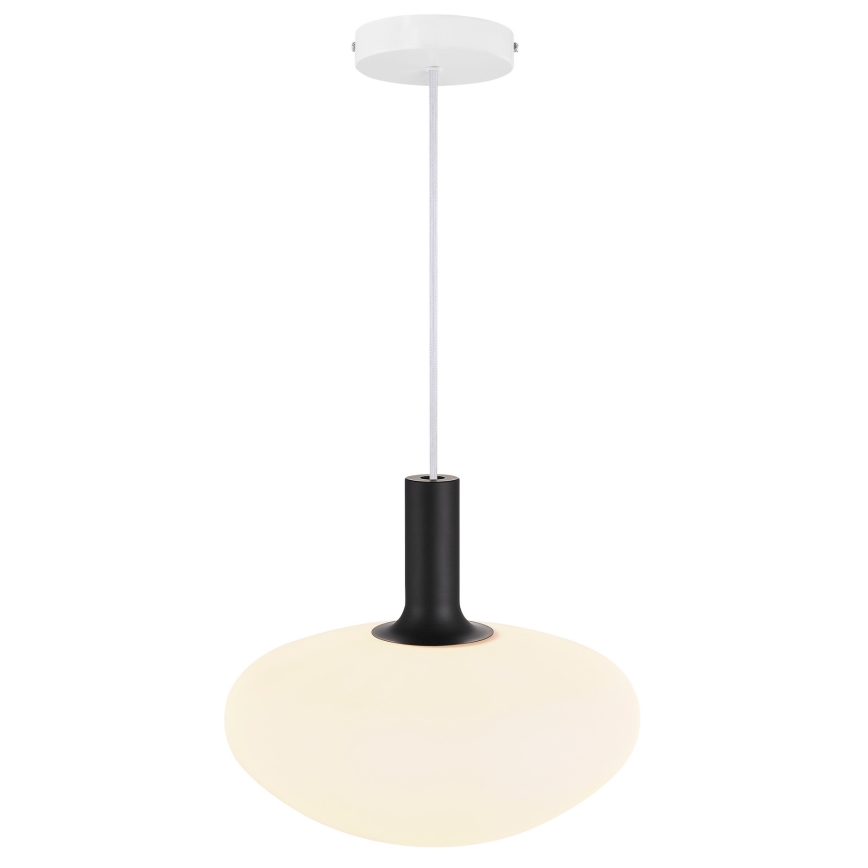 Nordlux - Lámpara colgante ALTON 1xE27/60W/230V blanco/negro/latón