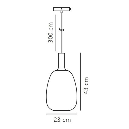 Nordlux - Lámpara colgante ALTON 1xE27/60W/230V negro