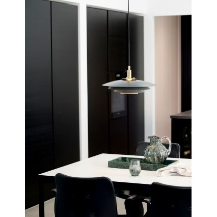 Nordlux - Lámpara colgante BRETAGNE 1xG9/25W/230V antracita