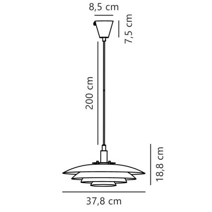 Nordlux - Lámpara colgante BRETAGNE 1xG9/25W/230V blanco