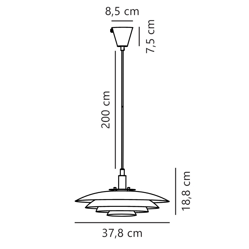 Nordlux - Lámpara colgante BRETAGNE 1xG9/25W/230V blanco
