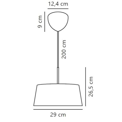 Nordlux - Lámpara colgante CLASI 3xE14/10W/230V diá. 29 cm
