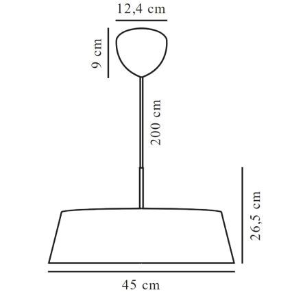 Nordlux - Lámpara colgante CLASI 3xE14/15W/230V diá. 45 cm