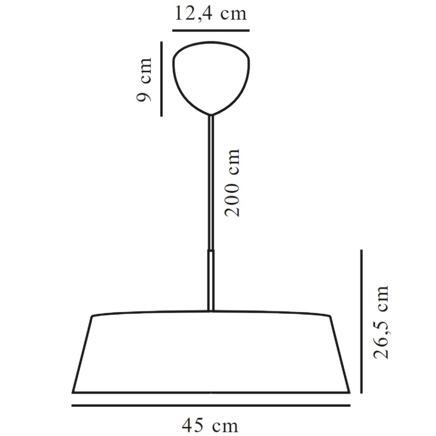 Nordlux - Lámpara colgante CLASI 3xE14/15W/230V diá. 45 cm