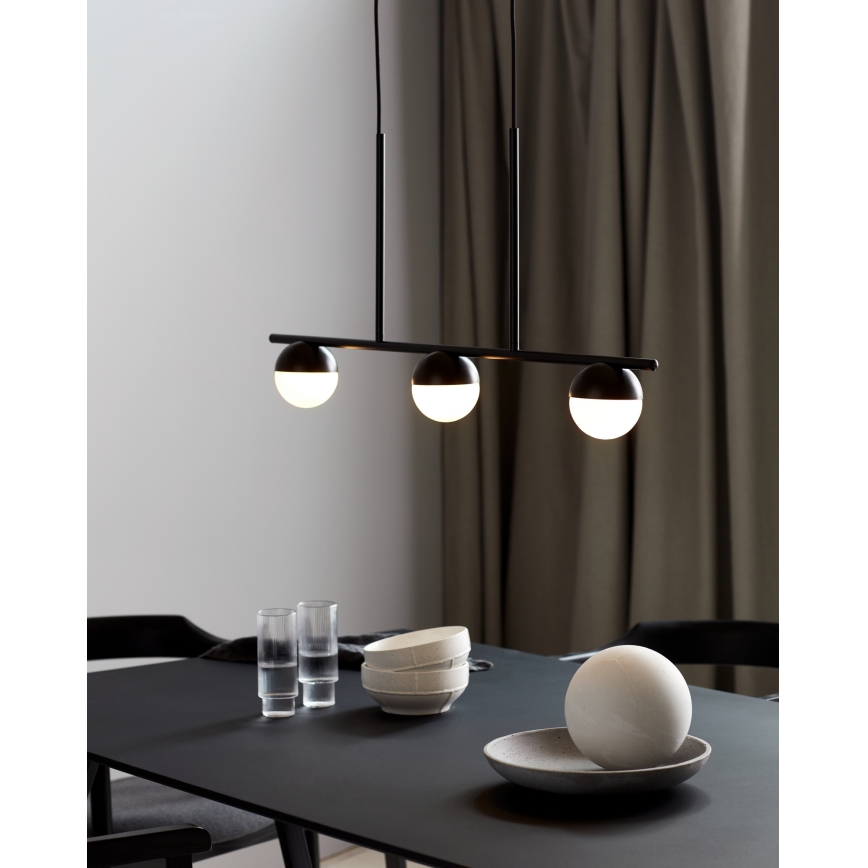 Nordlux - Lámpara colgante CONTINA 3xG9/5W/230V negro