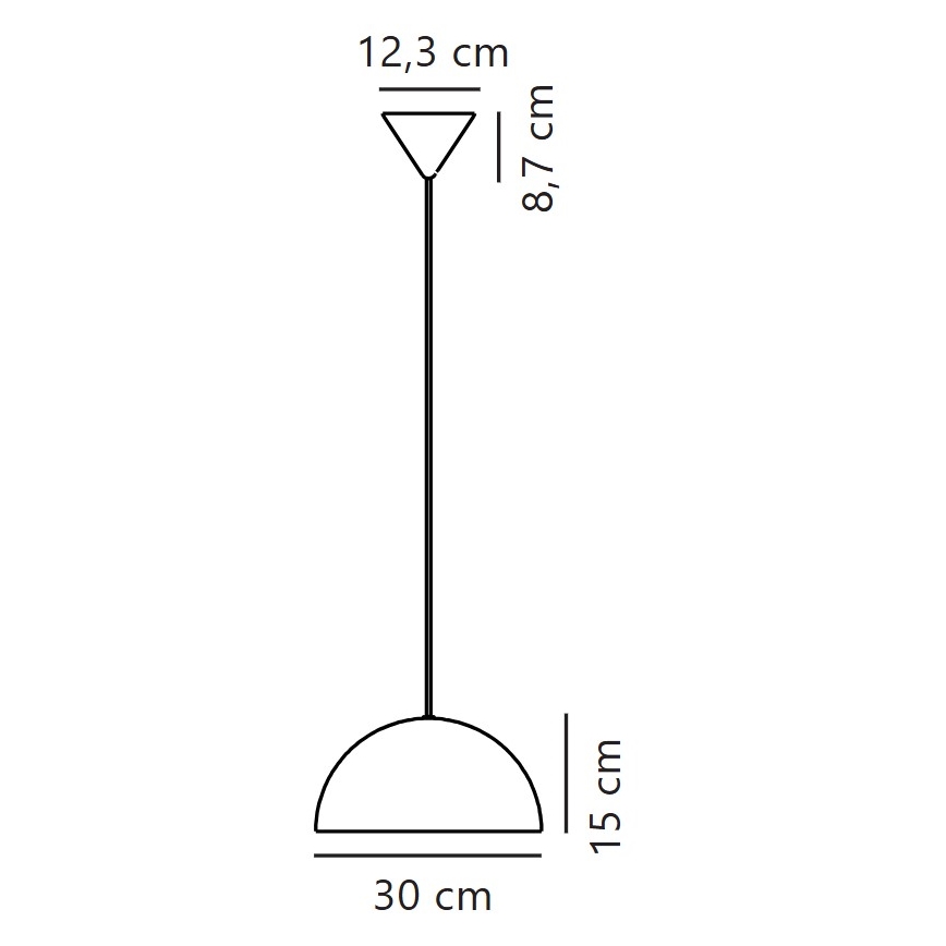 Nordlux - Lámpara colgante ELLEN 1xE27/40W/230V blanco