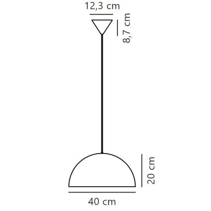 Nordlux - Lámpara colgante ELLEN 1xE27/40W/230V